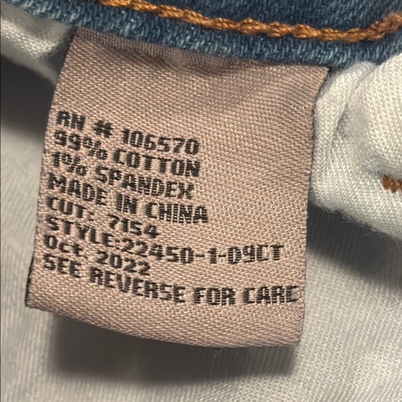 Tractr Girls Blue Jean Shorts Size 12 - Picture 4 of 4